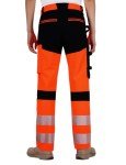 High Visibility Waterproof Reflective Work Pants - Orange