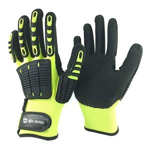 Anti-Vibration Cut Resistant Safety Work Gloves - Large