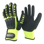 Anti-Vibration Cut Resistant Safety Work Gloves - Large