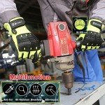 Anti-Vibration Cut Resistant Safety Work Gloves - Large