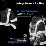 Hi-Vis Waterproof Heated Jacket with Detachable Hood