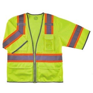 Ergodyne Hi-Vis Safety Vest with Pockets, 2X/3X