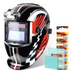 Auto Darkening Welding Helmet - Solar Powered, Adjustable