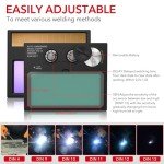 Auto Darkening Welding Helmet - Solar Powered, Adjustable