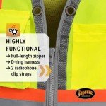 Men's Hi-Vis Reflective Safety Vest with Pockets