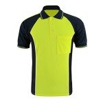 High Visibility Reflective Safety Polo Shirt - Yellow
