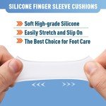16 PCS Silicone Finger Sleeve Protectors for Relief
