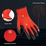 Rubber Coated Safety Gloves for Men and Women