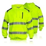 Sicalobo Men's High Visibility Reflective Hoodie
