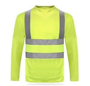 High Visibility Reflective Long Sleeve Safety Shirt