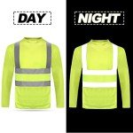 High Visibility Reflective Long Sleeve Safety Shirt