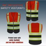 Custom High Visibility Reflective Safety Vest 5 Pockets