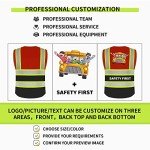 Custom High Visibility Reflective Safety Vest 5 Pockets