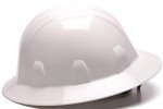 Pyramex White Full Brim Hard Hat 12-Pack