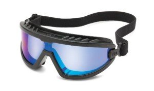 Stylish Blue Mirror Lens Safety Goggles