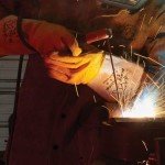 Black Stallion Flame Resistant Welding Gloves - XL