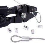 Wire Rope Crimping Tool with Aluminum Ferrules Kit