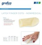 Graham-Field Grafco Small Latex Finger Cots - 144 Count