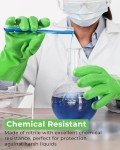 Heavy Duty Nitrile Chemical Resistant Gloves - Green