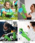 Heavy Duty Nitrile Chemical Resistant Gloves - Green