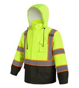 Hi-Vis Waterproof Rain Jacket for Men & Women