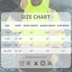 Hi-Vis Waterproof Rain Jacket with Reflective Accents