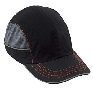 Black Baseball Bump Cap for Comfortable Head Protection