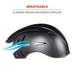 Black Baseball Bump Cap for Comfortable Head Protection