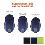 Black Baseball Bump Cap for Comfortable Head Protection