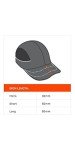Black Baseball Bump Cap for Comfortable Head Protection
