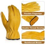 Industrial Grade Leather Work Gloves for Safety