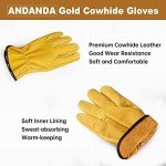 Industrial Grade Leather Work Gloves for Safety