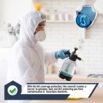 10-Pack Disposable Hazmat Suits – Large Size