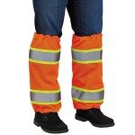High Visibility Reflective Leg Gaiters - Orange