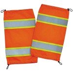 High Visibility Reflective Leg Gaiters - Orange