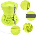 Neon Yellow Hard Hat Sun Shade with Neck Gaiter