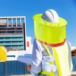 Neon Yellow Hard Hat Sun Shade with Neck Gaiter