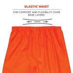 Hi-Vis Lightweight Rain Pants - Orange, Large