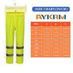 Hi-Vis Waterproof Reflective Rain Pants for All