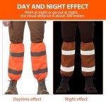 High Visibility Reflective Work Safety Leg Gaiters