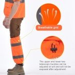 High Visibility Reflective Safety Leg Gaiters