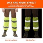 High-Visibility Reflective Safety Leg Gaiters