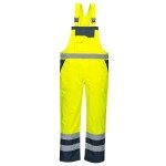 Portwest Yellow/Navy Safety Bib & Brace Overalls