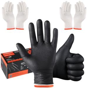 Disposable Nitrile BBQ Gloves with Cotton Liners