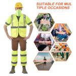 High-Visibility Yellow Reflective Safety Leg Gaiters