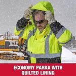 Radians Hi-Vis Green/Black Class 3 Economy Parka
