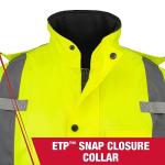Radians Hi-Vis Green Parka with Quilted Lining