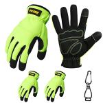 DULFINE High Performance Work Gloves - 3 Pairs