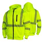 High Visibility Safety Hoodie for Men, ANSI Class 3
