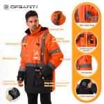 Heated Hi-Vis Jacket with Reflective Detachable Hood